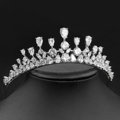 China Wedding Party Crowns and Tiaras ZC-640 Zircon Queen Wedding Tiaras and Crowns for Women Princess Crown to Wedding Bridal Prom Party Costume Gift for sale