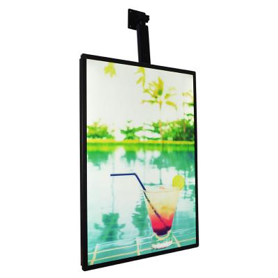 China Shop/restaurant/tea store/milk Illumin snap frame light box plexiglass led light box led advertise box for sale