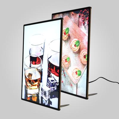 China Tea Shop Store/Milk/Restaurant/Hotel Menu Box Backlit Slim Led Light Box Photo Lighting Boxes Light for sale