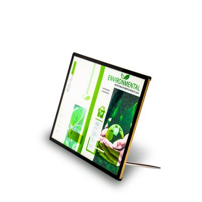 China Tea shop store/milk/restaurant/hotel slim led light board than frame restaurant rack menu led menu rack for sale