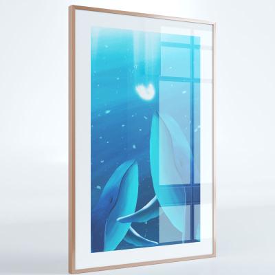 China Exhibition/Decoration/Advertising/Office Plexiglass Poster Frames Customize Snap Poster Frame 27x40 Poster Frame for sale