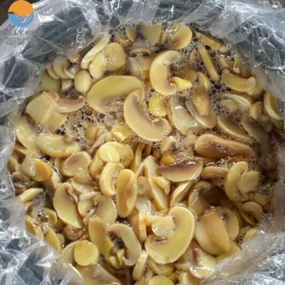 China Fresh material pickled mushroom in 50kg drums for sale