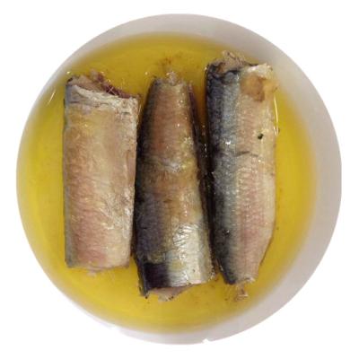 China Canned Material 125g Fresh Seafood Canned Sardine In Vegetable Oil for sale