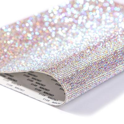 China Hot Sale Strong Adhesive Bling Self Adhesive Glass Crystal Rhinestone Sheet For Women Shoes Clothes Bags zu verkaufen