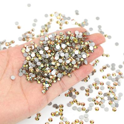 China Wholesale Quality and Amazingly Fast Glass Diamond Rhinestones Flatback A1 Excellent Crystal Nail Art Decoration Ab Flatback Non Hotfix en venta