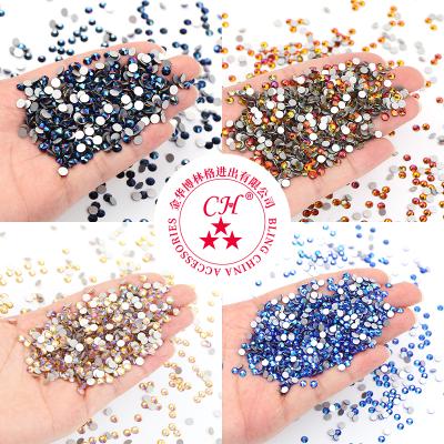 China Factory Wholesale 14400pcs Hotfix Rhinestone Sticker Non Shinning Glass With Flat Back Bulk Package for sale