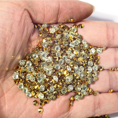 China Wholesale Flatback Hotfix Rhinestone Color Crystal Hot Fix Stone Rhinestone Yellow Hoodie Dress For Wedding Diy Dress Opens Clothes for sale