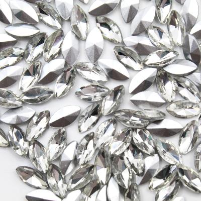 中国 Best Selling Brilliant Colors Horse Eyes Crystal Pointed Back Fancy Rhinestones For Garment Decoration 販売のため