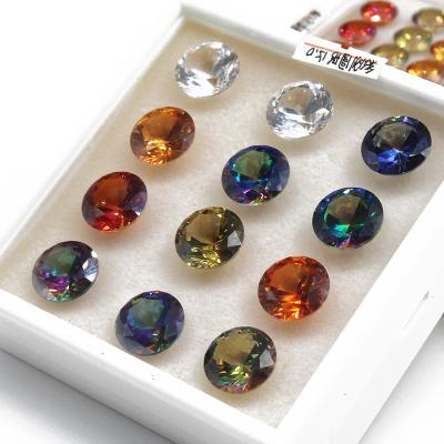 Cina Making Jewelry Bracelet Earring Factory Wholesale 5A Pendant Around Artificial Acute Corundum Stones Gemstone Colored Zirconia CZ Diamond in vendita