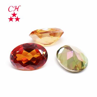 Cina Making Jewelry High Quality Multiple Color Bracelet Dangle Earring Oval Gemstone Natural Sapphire Corundum Jewelry For Zircon Gemstone in vendita