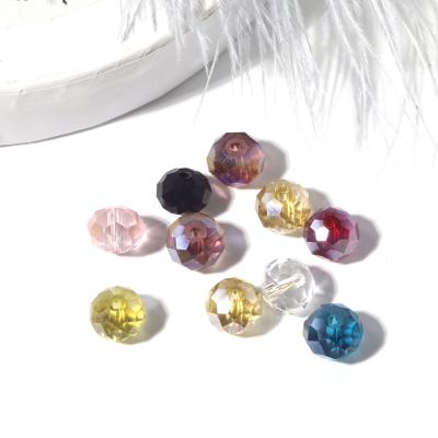 中国 Brilliant Pujiang Bling Factory Making Jewelry Glass Beads 3mm 4mm 6mm 8mm Rondelle For Jewelry Making 販売のため