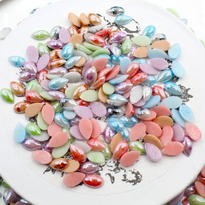 Cina Wholesale Bulk Glass Rhinestone Flatback Ceramic Flat Back Brilliant Drop Shaped Diamonds For Nail Gems in vendita