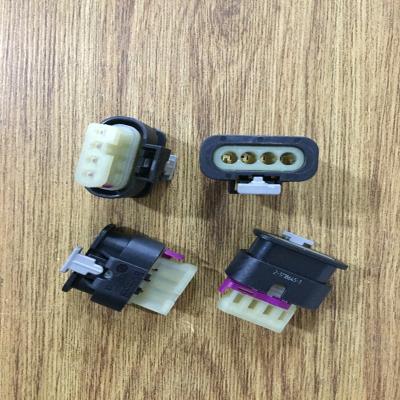 China 2-1718645-1 Wire-to-Device Wire-to-Panel Free Hanging Cable Mount / Wire-to-Wire, 4 Position, .157 in Centerline [4 mm], Automotive Connectors for sale