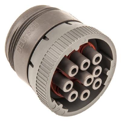 China HD16-9-96S round waterproof connector, HD10 series, straight plug, 9 contacts, crimp receptorless, bayonet, thermoplastic body for sale