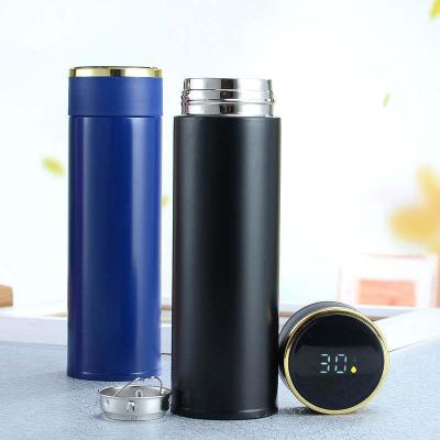 China Lowest price 450ml 304 stainless steel LED temperature display business thermos vacuum coffee PORTABLE hot smart tea cup for sale