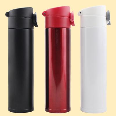 China 360ml BPA Stainless Steel Vacuum Free Lean Straight Coffee Flask Mini Water Bottle for sale