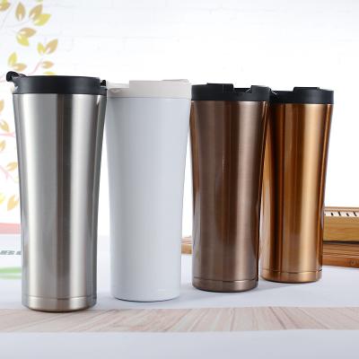 China 500ml Stainless Steel Spill Proof Vacuum PORTABLE Insulated Coffee Mug With Lid Customized Logo Car Mug for sale