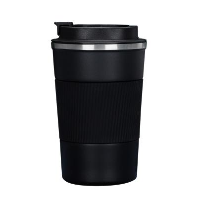 China Vacuum 380ml / 510ml Double Wall Thermal Sustainable Insulated Stainless Steel Car Coffee Mug Thermal Mug With Lid for sale