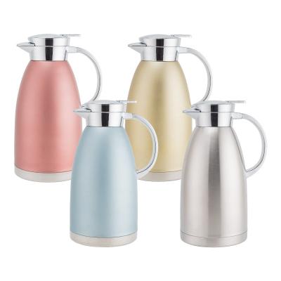 China Wholesale 1.8L/2.3L Double Wall Coffee Pot 304 Stainless Steel Vacuum Jug Thermos Flask Sustainable Coffee Pot for sale