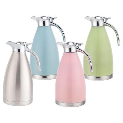 China Viable European Style Vacuum Kettle 304/201 Stainless Steel Thermos Vacuum Coffee Jug Insulated Thermos Coffee Tea Vacuum Kettle for sale