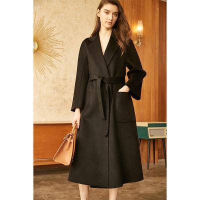 China Breathable Oversized Economic Custom Design Woolen Overcoat Coats Woman Women's Sheep Fur Coat for sale