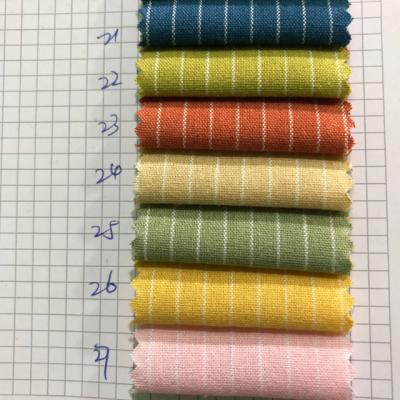 China 2020 Anti-Static New Viscous Cotton Blended Striped Fabric For Children's Clothing Shirts Dress for sale