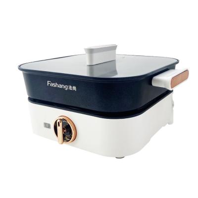 China One Universal Slot Electric Hotpot Machine 1360w High Power Non Stick Liner Electric Hotpot for sale