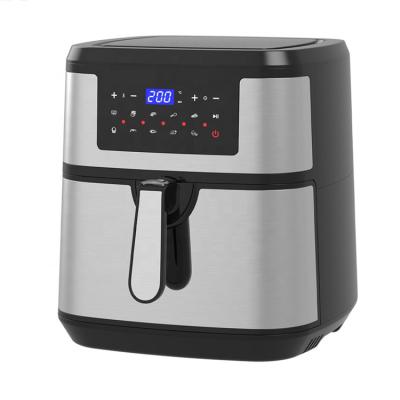 China Adjustable Temperature Controller 7.5L/9.2L 1600W/1800W Protection Air Overheat Fryer With LCD Display for sale