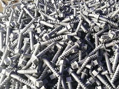 China Durable Plastic Dowel Sleeper Rail Screw Spike Corrosion Resistant Long Lasting for sale