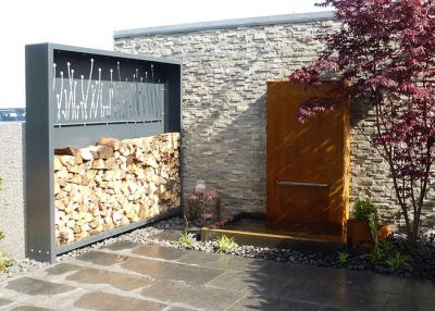 China Edificios de acero al aire libre modernos del jardín de Corten de la fuente de agua de Gnee en venta