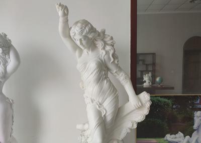 China Natural Stone Hand Carved White Marble Large Stone Garden Ornaments Garden Buildings en venta