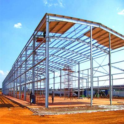 China Rock Wool Construction H Beam Prefab Insulated Workshop Customized Assembly for sale