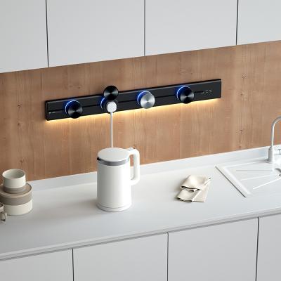 China High quality eu universal HOT sale residential/multipurpose wall mounted with removeable led strip extender usb power track for sale