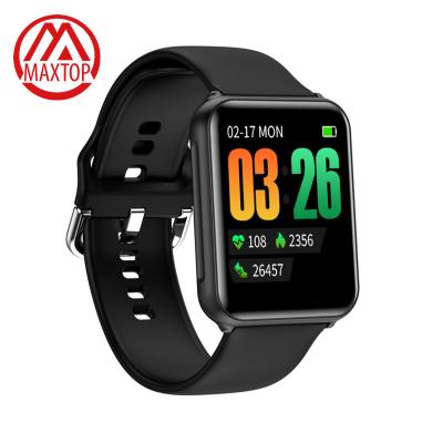 China Maxtop Touch Screen Real Time Heart Rate Blood Oxygen Smart Watches 1.69 Inch IPS Screen Smart Wristband For Women Men for sale