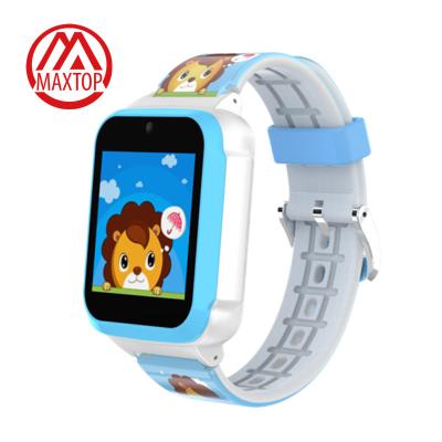 China Full Touch Screen Maxtop Kids Touch Screen Kids Calculator Camera Visual Kids Smart Watch with Puzzle Games for sale