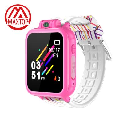 China Custom Touch Screen Maxtop Kids Game Smart Watch CE Rohs Camera Touch Sports Fitness Puzzle Game Kids Smart Watch For Kids for sale