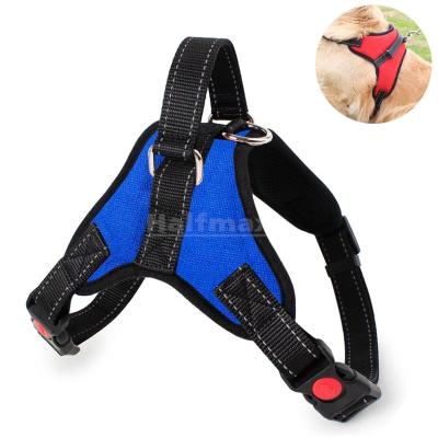 China Large Dog Pet Adjustable Harness High Quality SPARE Collars Canvas For Chest And Back for sale