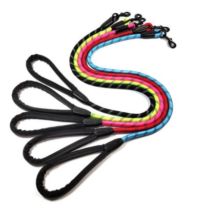 China DETACHED Yarns Polyester Strong Durable Dog Leash With Comfortable Padded Handle for sale