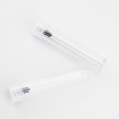 China Pharmaceutical Child Safe 120mm Tube With Plastic Lid Printed Glass Tube With Screw Cap Roll Pre Common Packing for sale