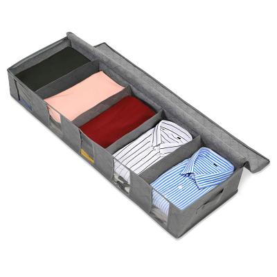 China Traditional Hot Selling Non-woven Bed Storage Box Quilt Storage Bag Clothes Dustproof And Moistureproof Finishing for sale