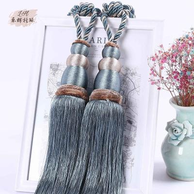 China Wholesale Tennis Transitional Thread Gold Ball Curtain Strap Tie Rope Curtain Accessories Spot Hanging Wholesale for sale