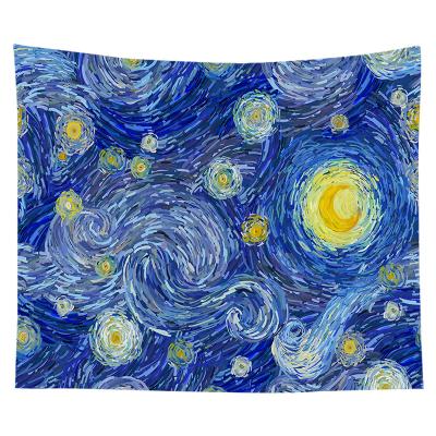 China TWILL Oil Painting Tapestry Bedside Cloth Background Cloth Bedroom Decoration Hanging Cloth for sale