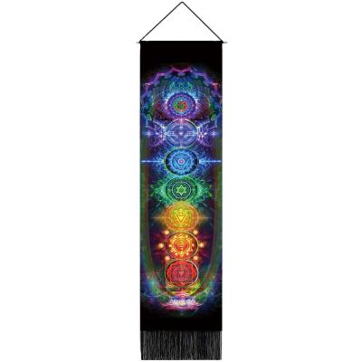 China Twill Seven Chakra Tapestry Meditation Hanging and Wall Tapestry Bohemian for sale