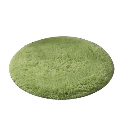 China Nordic Minimalist Non-slip Floor Rug Household Round Solid Color Bedroom Plush Carpet Hanging Basket Mat for sale