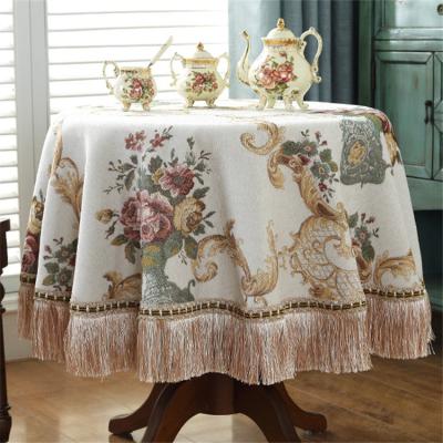 China Wholesale Coffee Table Cloth Table Cloth Tea Tablecloth Waterproof European Style Round Round Custom for sale