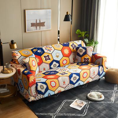 China 12 Styles Modern Bohemian Inclusive Printed Stretch Knitted Sofa Cover Modular Sofa Dust Cover Manufacturer for sale