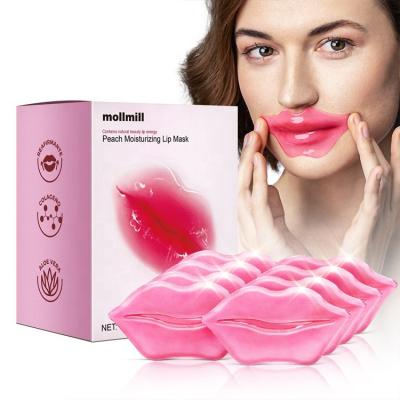 China OEM Custom Moisturizer Dropping Moisturizing Care Vitamin C Crystal Gel Sheet Patch Wholesale Private Label Rose Collagen Lip Sleep Mask for sale