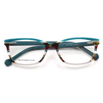 China Retro Square Frame Unisex Acetate Glasses Frame Can Match With Handmade Anti-bluish Light Glasses Gla Optical Anti-blue Light Glasses for sale