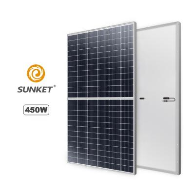 China Competitive Price 435W, 440W, 445w, 450W High Quality Half Solar Panels Cells 166mm Sunket Solar System Good Service 166mmx166mm for sale