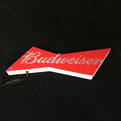 China Budweiser Acrylic LED Bar Wall Signs for sale